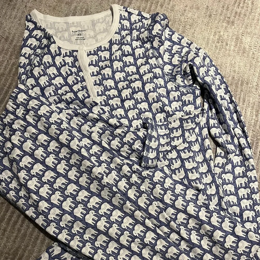 Blue Hathi - Roller Rabbit Pajamas - Picture 1 of 2
